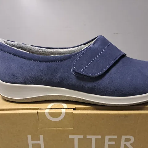 BOXED HOTTER DARK DENIM WRAP SNEAKERS - UK 7 