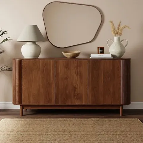 BOXED MATEO LARGE SIDEBOARD - WALNUT EFFECT (1 BOX)