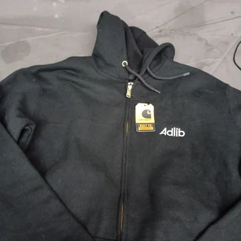 CARHARTT TS0122-M LOOSE FIT MIDWEIGHT FULL-ZIP SWEATSHIRT β BLACK - M