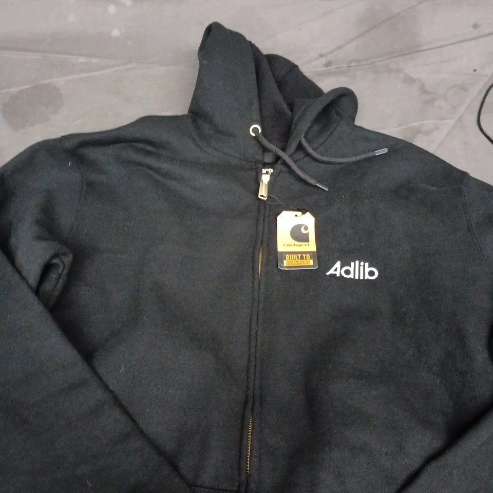 CARHARTT TS0122-M LOOSE FIT MIDWEIGHT FULL-ZIP SWEATSHIRT – BLACK - M