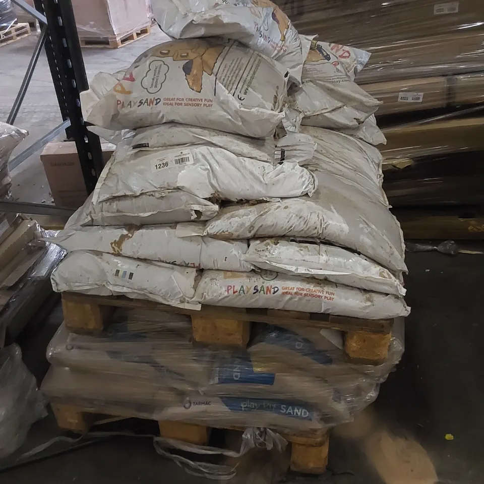 3 X PALLETS TO CONTAIN BAGS OF SAND