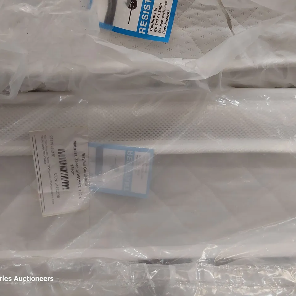 BAGGED 4'6" DOUBLE SERENITY POCKET SPRUNG & COOLING MATTRESS 