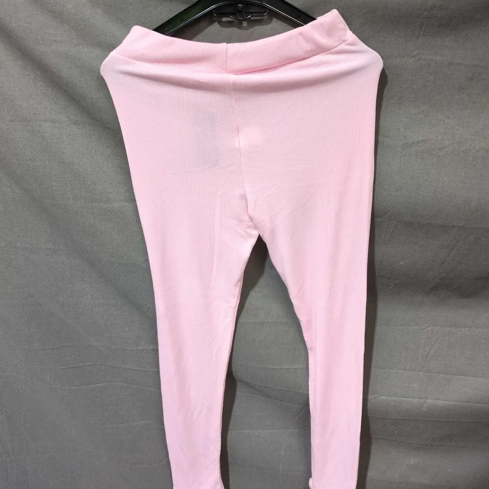 DOLLY KING PINK RIBBED LEGGINGS – KIDS SIZE M/L
