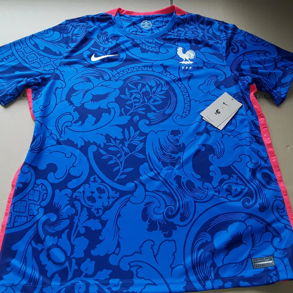 FRENCH FOOTBALL FEDERATION SHIRT IN BLUE - XL