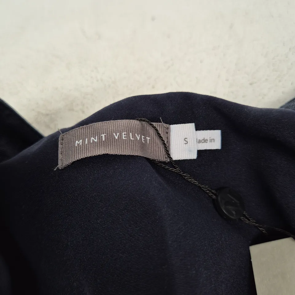MINT VELVET DENIM POET'S JACKET – NAVY, SIZE S