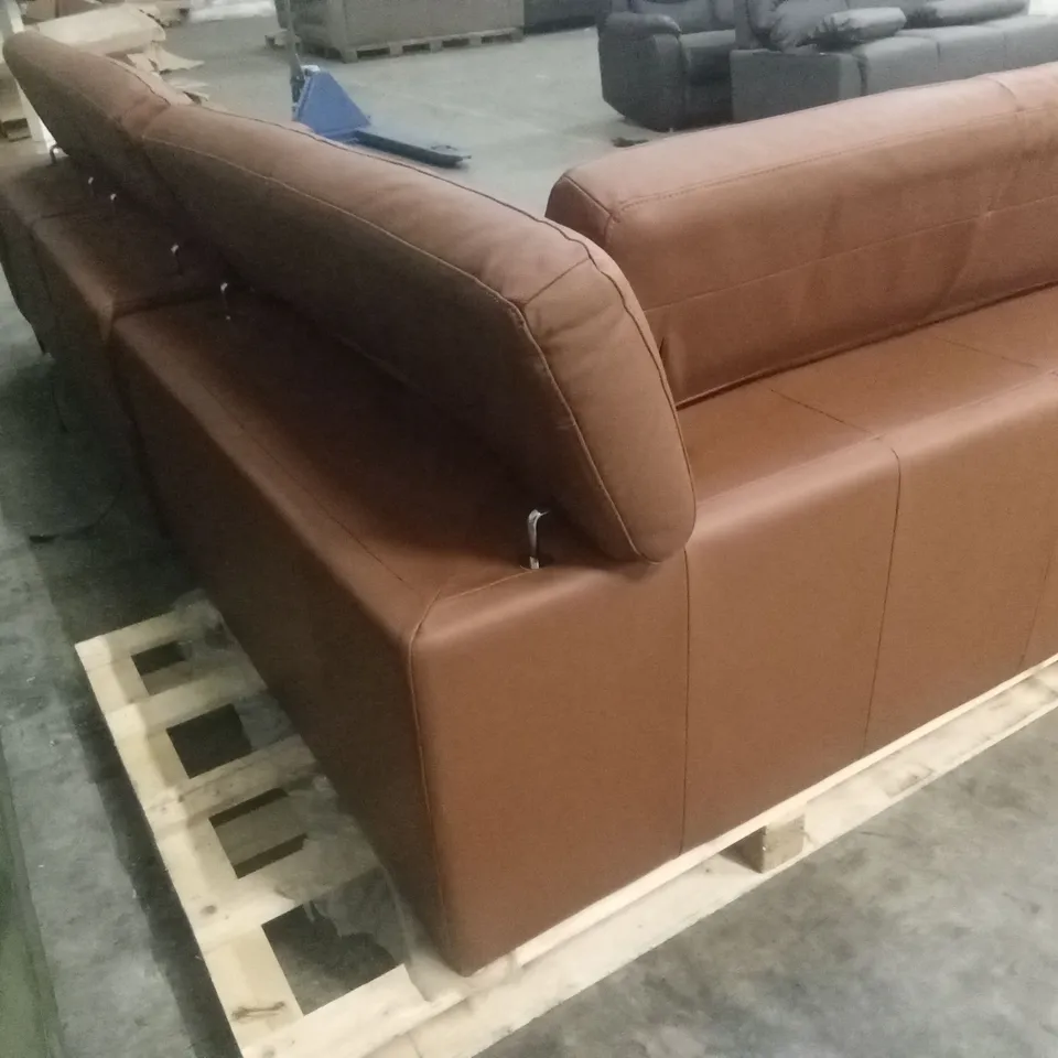 QUALITY DESIGNER ITALIAN MADE EDITH LEATHER ELECTRIC RECLINER CORNER SOFA