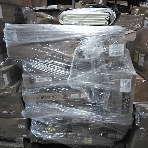 PALLET OF HOUSEHOLD ITEMS TO INCLUDE JEWELLERY CABINET,  SHOE BENCH, PORTABLE FAN AND OTHER ASSORTED ITEMS...