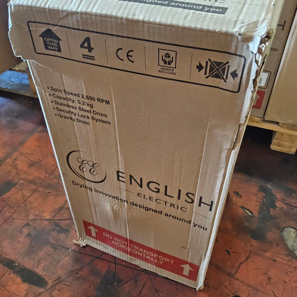 BOXED ENGLISH ELECTRIC SPIN DRYER Model 28009EEWP WHITE