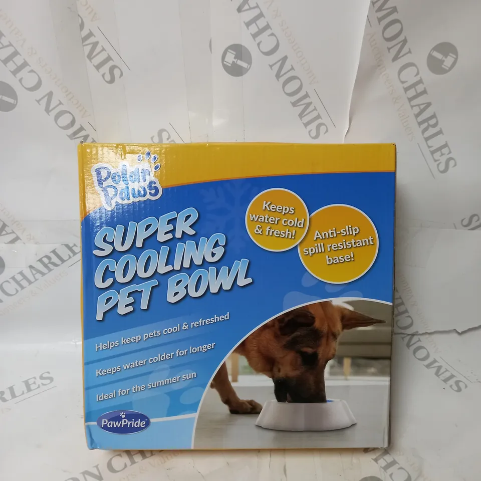 SEALED BOXED POLAR PAWS SUPER COOLING PET BOWL