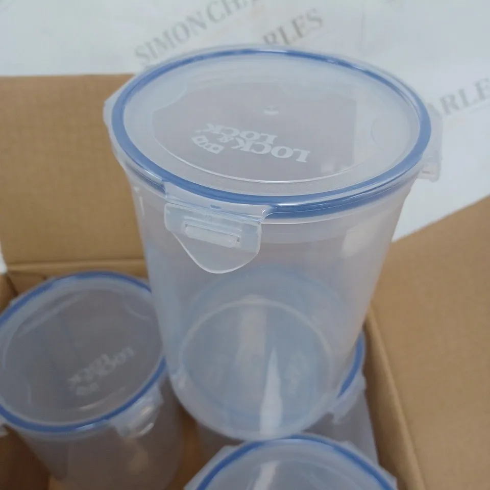 4 X BOXED LOCK CLIP CONTAINER