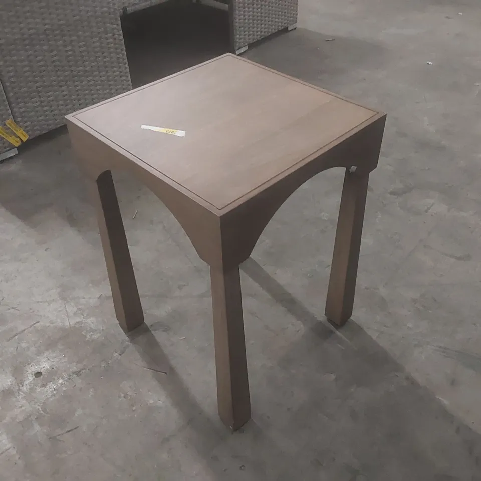 CASA SOLID WOOD VENEER SQUARE TOP END TABLE