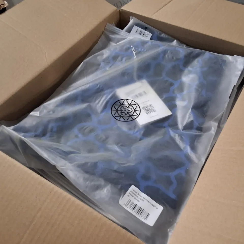 BOX CONTAINING APPROXIMATELY 17 BRASS MONKEY LADIES LEGGINGS – WATER DESIGN, XL