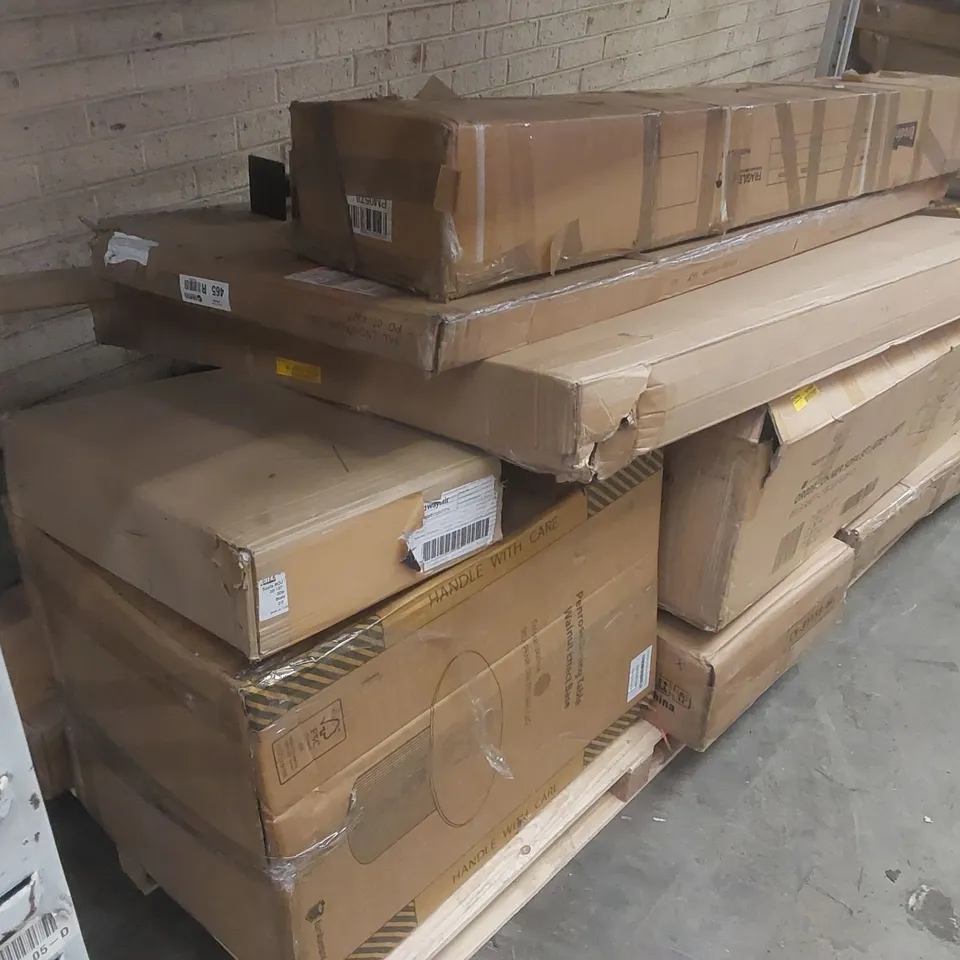PALLET CONTAINING A VERY LARGE QUANTITY OF ASSORTED FURNITURE PARTS ECT