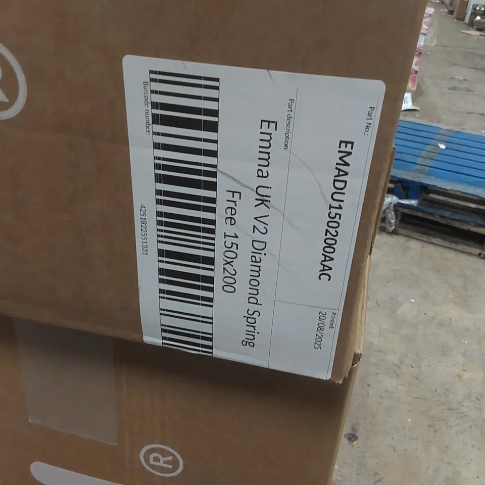 BRAND NEW BOXED EMMA UK V2 DIAMOND SPRING FREE 150 x 200CM KING SIZE MATTRESS