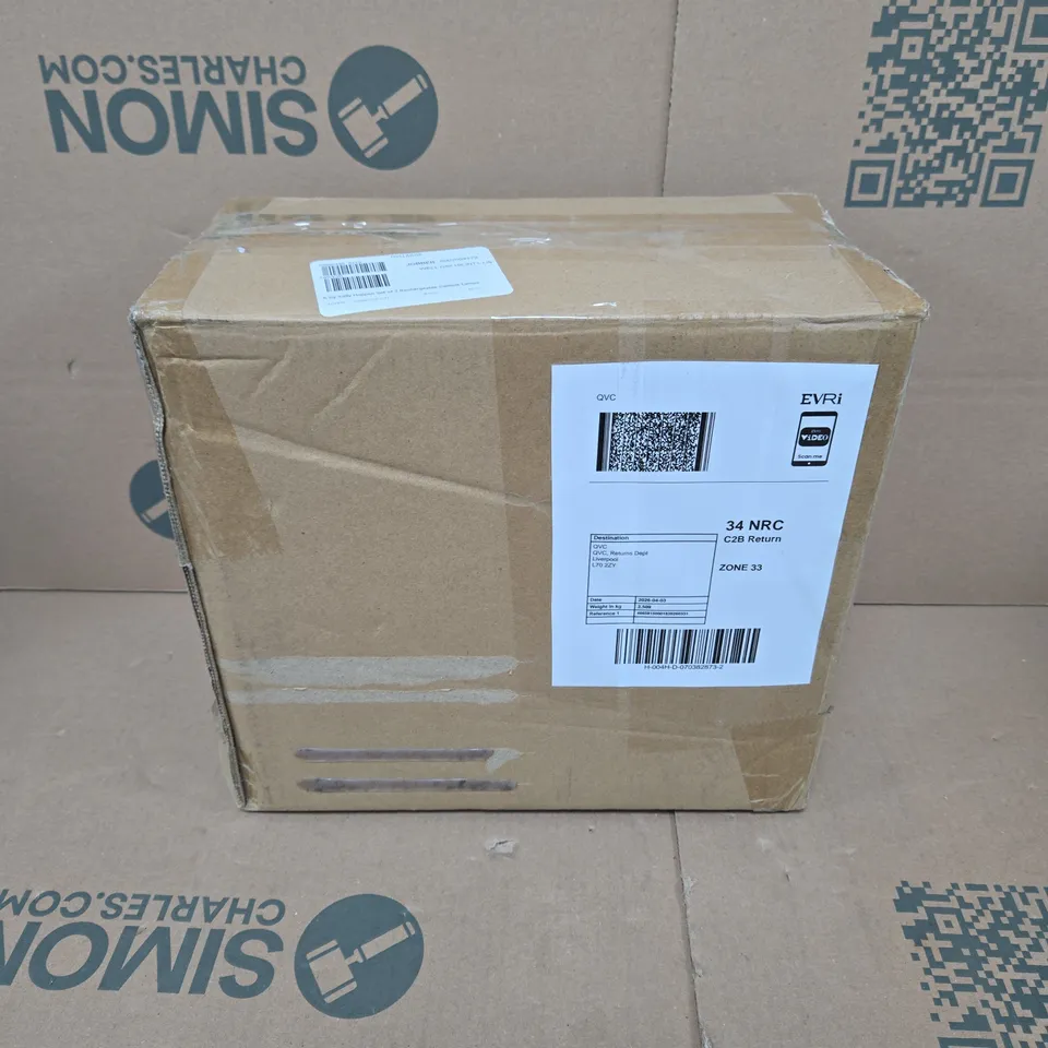 K BY KELLY HOPPEN SET OF 2 RECHARGEABLE CEMENT LAMPS