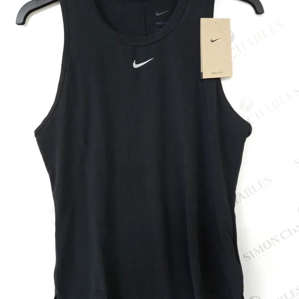 NIKE WOMENS BLACK TRAINING TOP - S