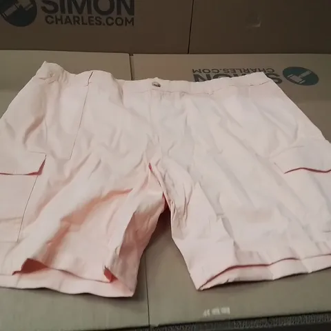 BOXED BRAND NEW APPROXIMATELY 36 JD WILLIAMS CARGO SHORTS PEACH SIZE 22