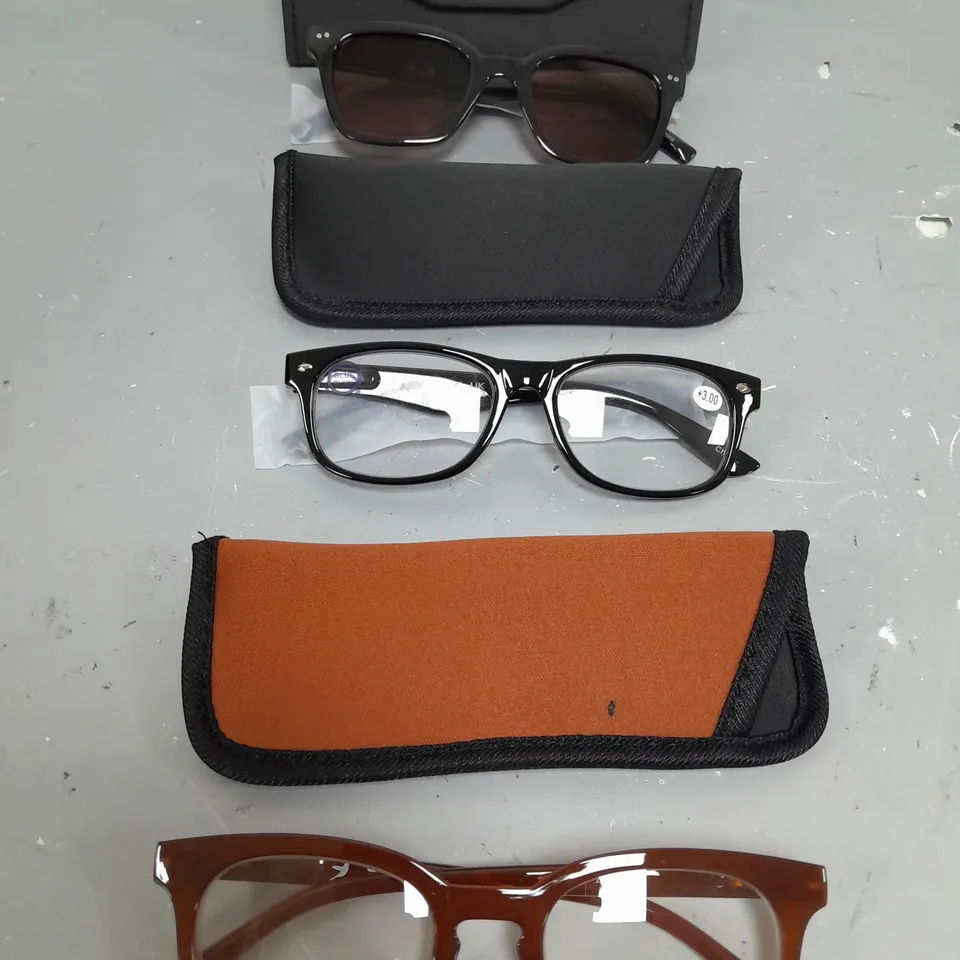 HUMMINGBIRD SUNGLASSES AND READING GLASSES IN TAN