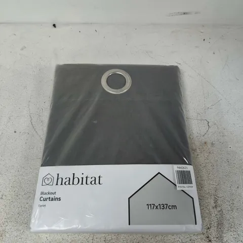 HABITAT BLACKOUT CURTAINS WITH EYELETS – 117X137 CM