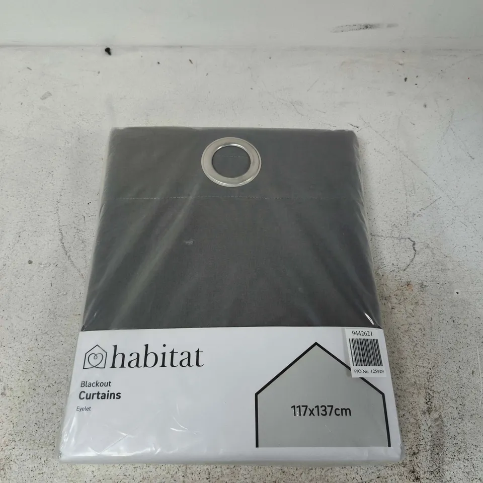 HABITAT BLACKOUT CURTAINS WITH EYELETS – 117X137 CM
