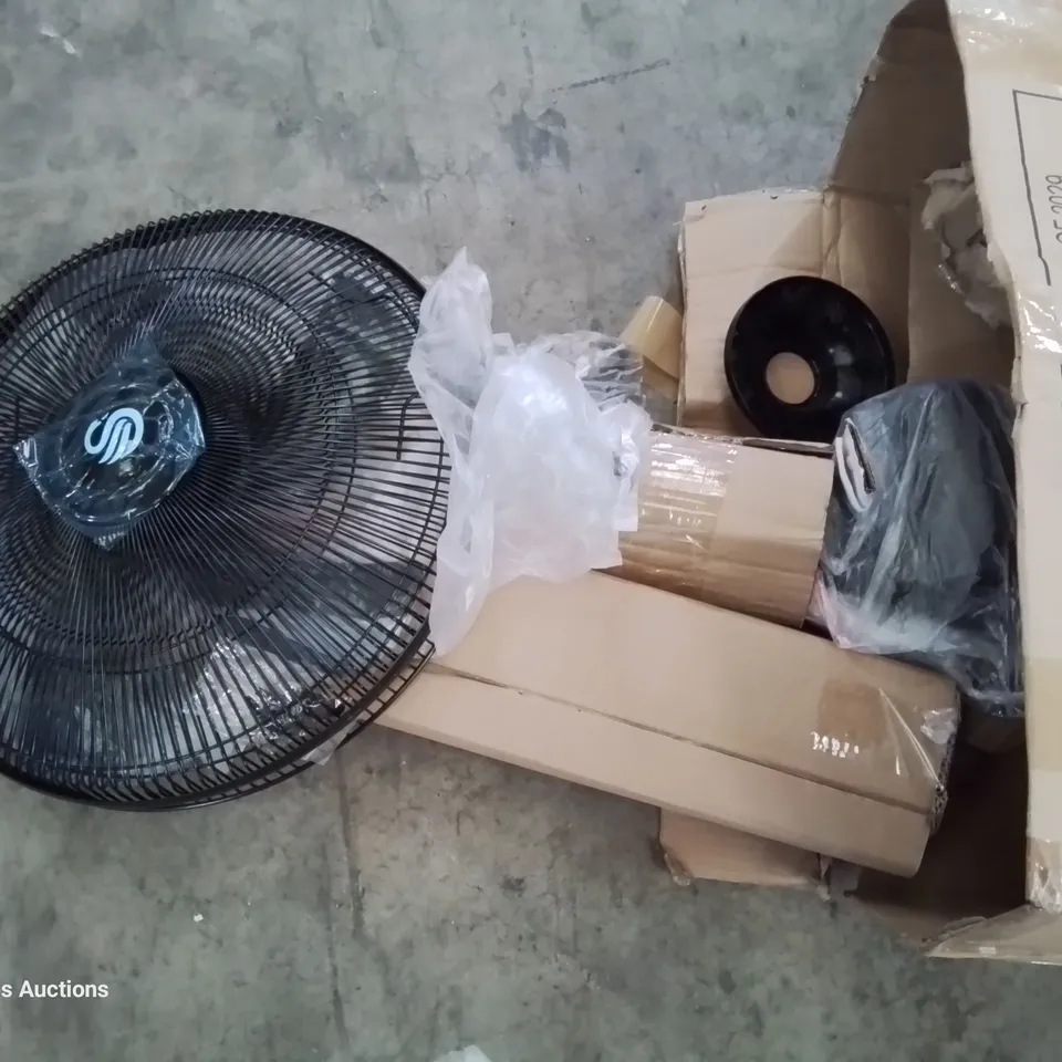 BOXED SWAN PEDESTAL FAN BLACK 