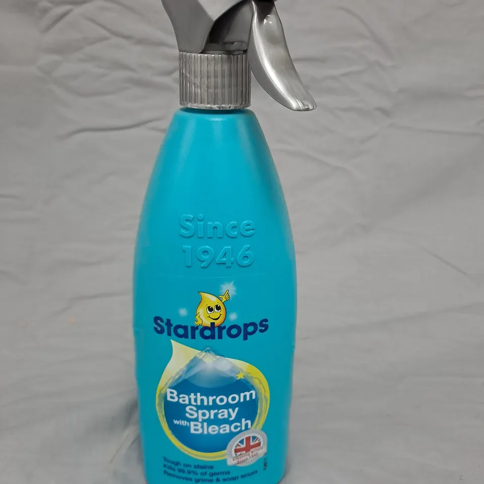 LOT OF APPROXIMATELY 20 BOTTLES OF STARDROPS BATHROOM SPRAY WITH BLEACH - 750ML PER BOTTLE