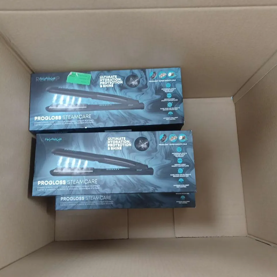 LOT OF 5 REVAMP PROGLOSS STEAMCARE CERAMIC STRAIGHTENER