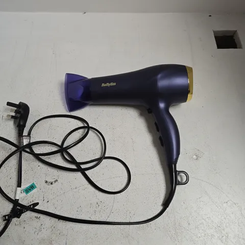 BABYLISS HAIR DRYER – PURPLE WITH GOLD NOZZLE