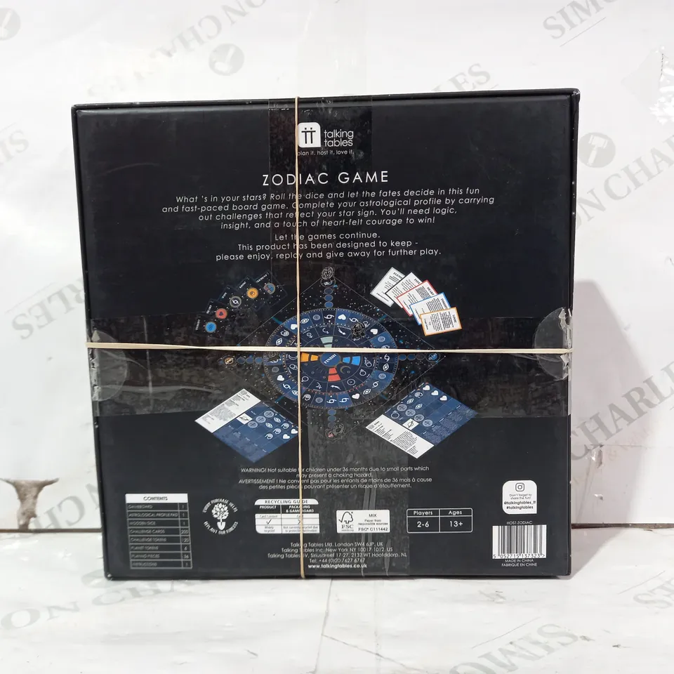 TALKING TABLES ZODIAC BOARD GAME