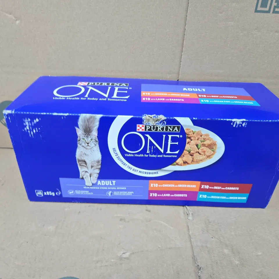 BOXED PURINA ONE CAT POUCH MIXED SELECTION IN GRAVY 85G X 40 