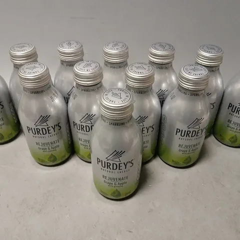 12 PURDEYS NATURAL ENERGY REJUVINATE GRAPE & APPLE (12x330ml) - COLLECTION ONLY