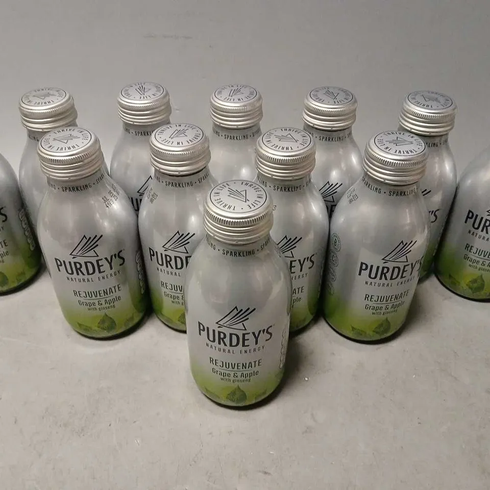 12 PURDEYS NATURAL ENERGY REJUVINATE GRAPE & APPLE (12x330ml) - COLLECTION ONLY