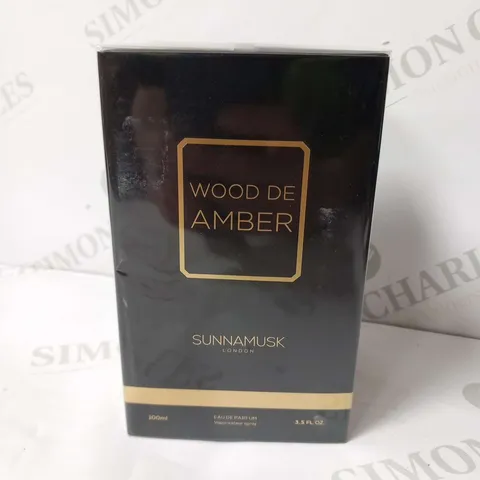 BOXED AND SEALED SUNNAMUSK LONDON WOOD DE AMBER EAU DE PARFUM 100ML