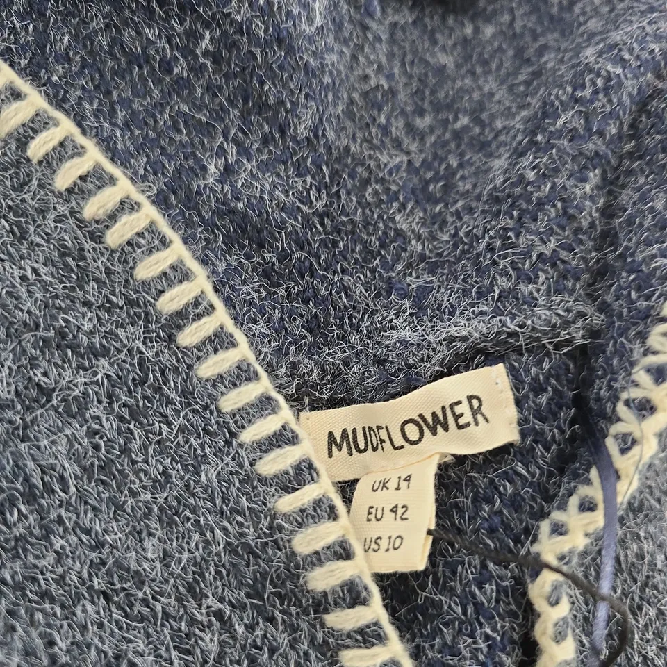 MUDFLOWER HOODED FLEECE COAT – UK 14 (EU 42, US 10)