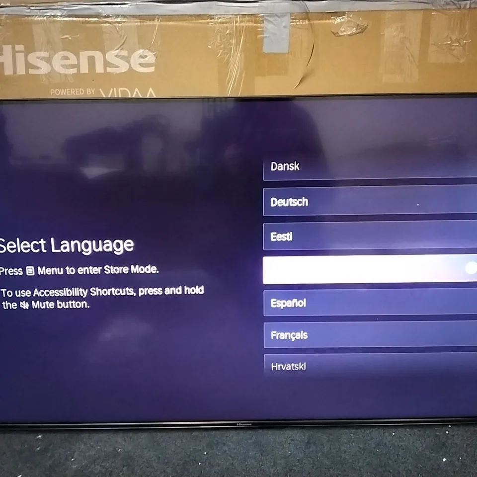 HISENSE 55" MINI-LED USED 4K TV - 55U7KQTUK