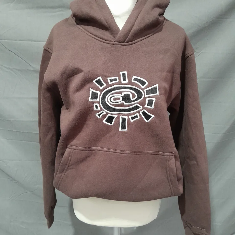 ALWAYS DO WHAT YOU SHOULD BROWN HOODIE - MEDIUM