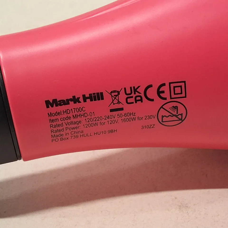 MARK HILL HD1700C HAIR DRYER – PINK