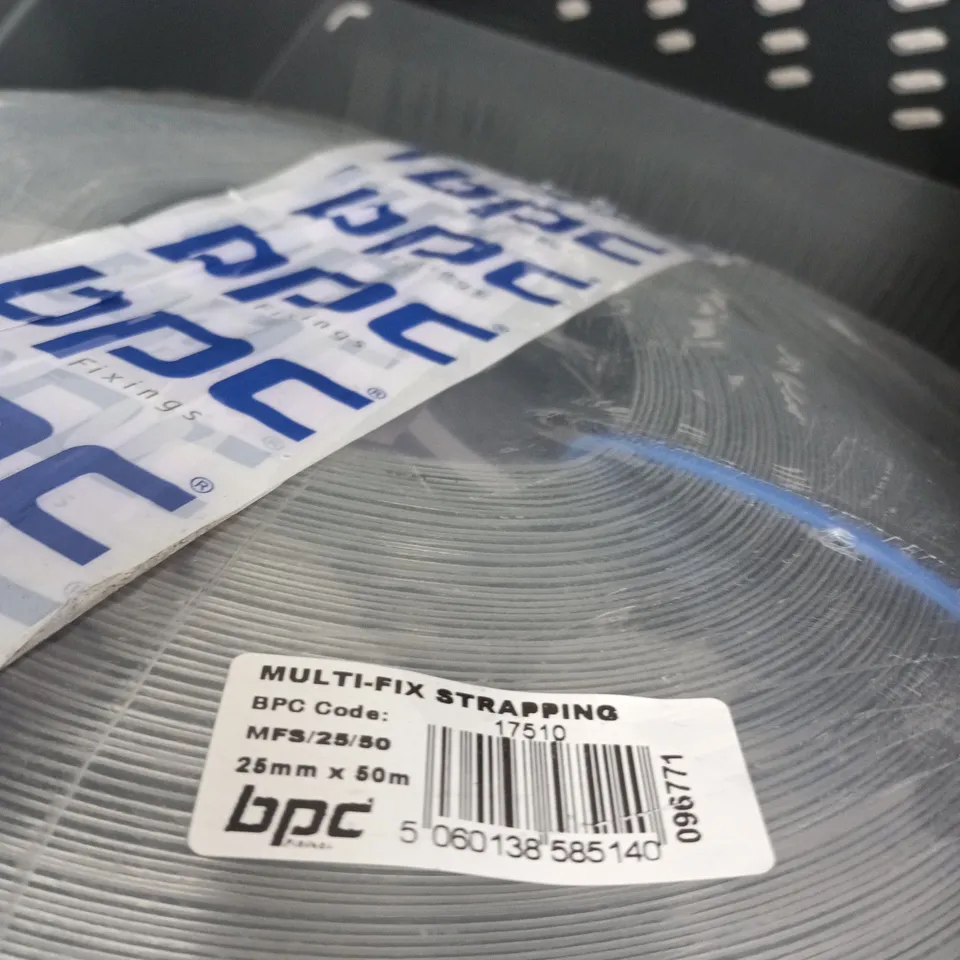 BPC MULTI-FIX STRAPPING – 25MM X 50M COIL (PLASTIC WRAPPED)