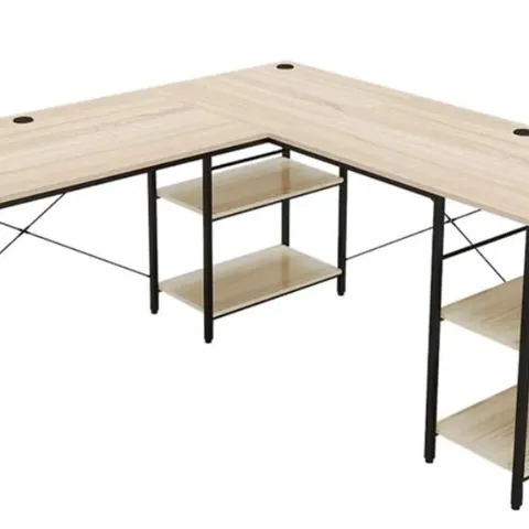 BOXED FORTSON L-SHAPE COMPUTER DESK