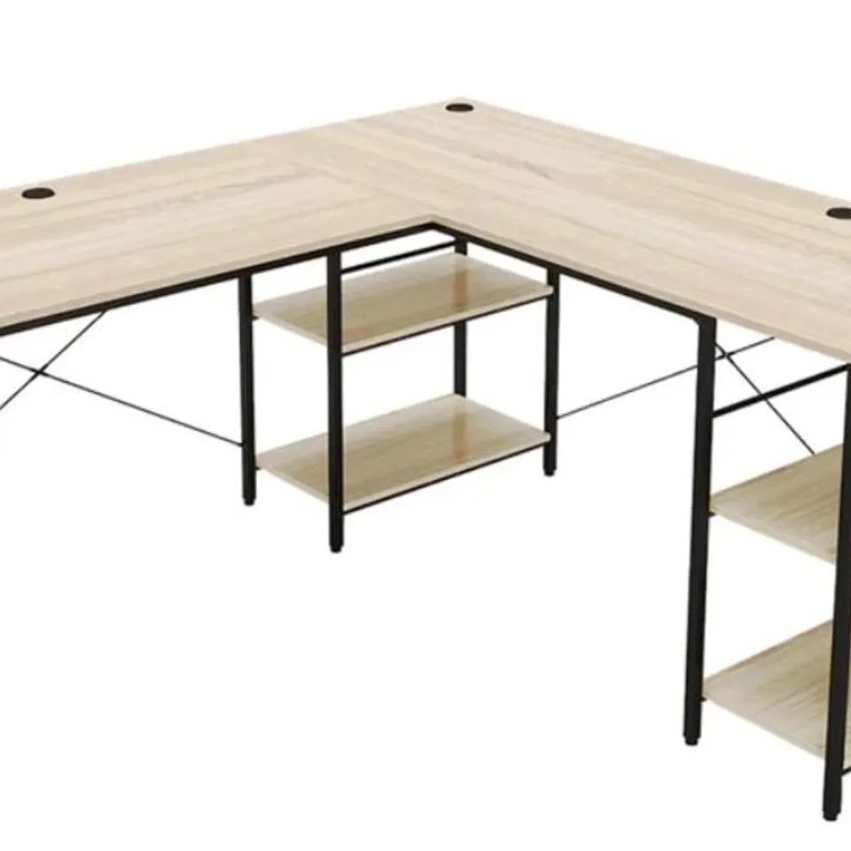 BOXED FORTSON L-SHAPE COMPUTER DESK 