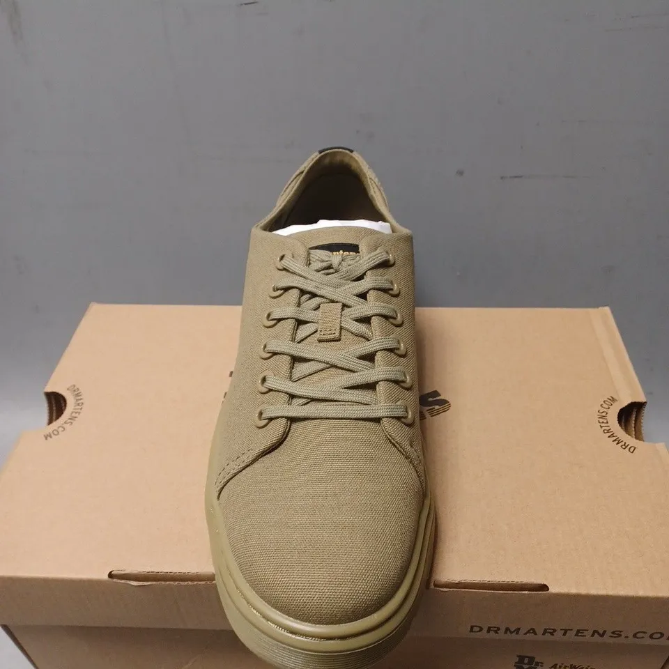 BOXED PAIR OF DR,MARTENS DANTE CANVAS SHOES - UK SIZE 8