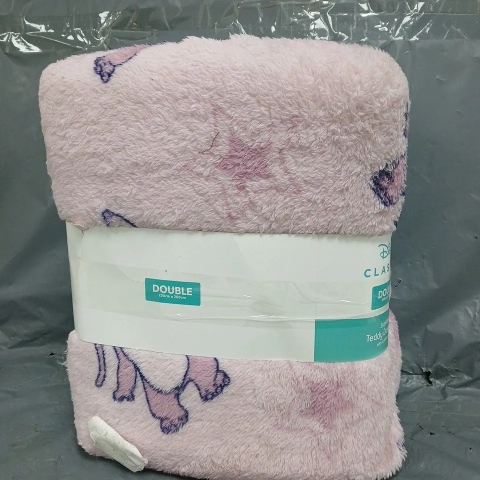 DISNEY CLASSICS DOUBLE SIZE SUPERSOFT TEDDY DUVET SET