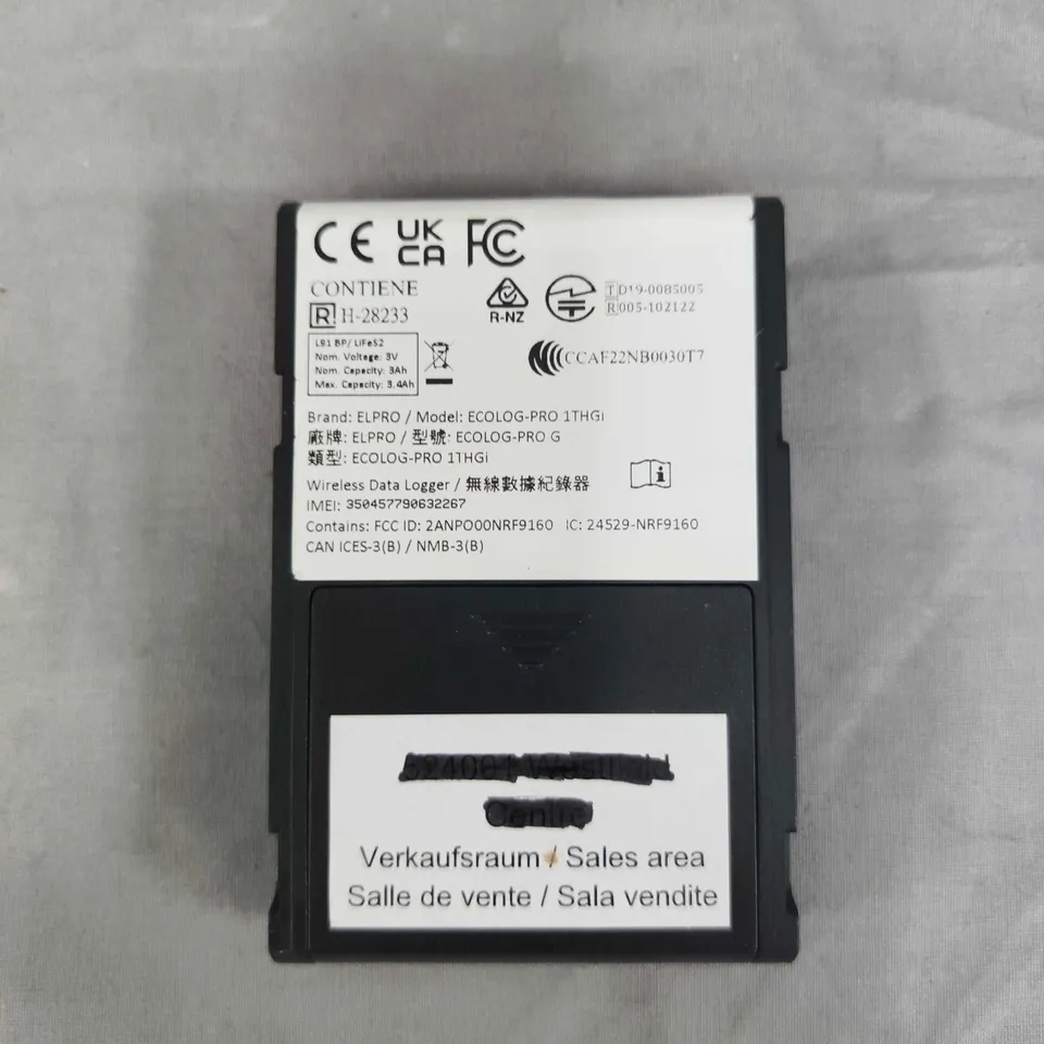 ELPRO ECOLOG-PRO WIRELESS DATA LOGGER, MODEL ECOLOG-PRO 1THG1