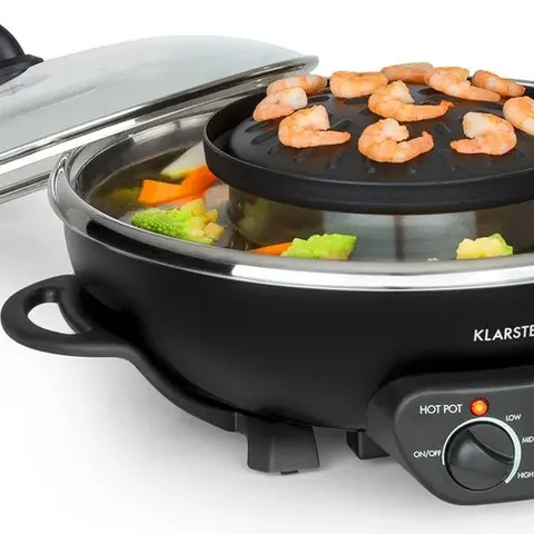 KLARSTEIN SZECHUAN HOT POT AND GRILL PLATE