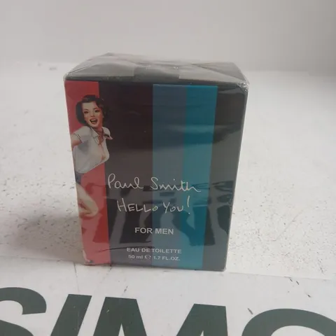 BOXED AND SEALED PAUL SMITH HELLO YOU! FOR MEN EAU DE TOILETTE 50ML