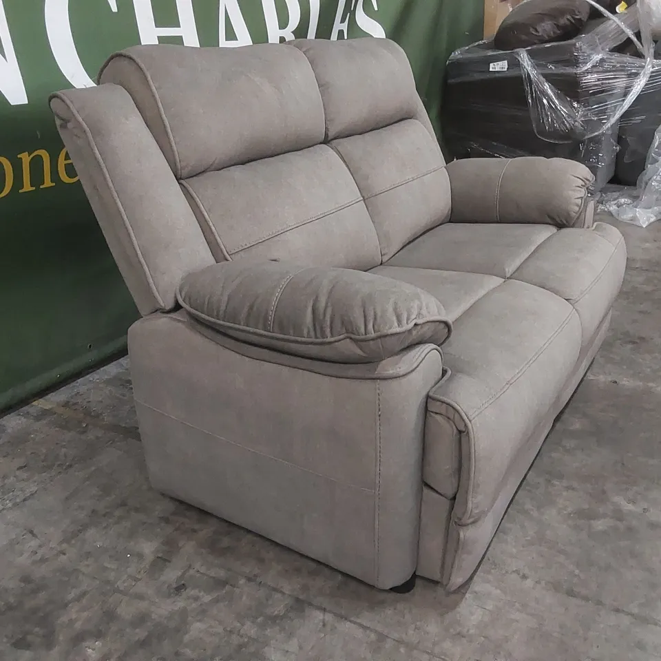 QUALITY DESIGNER CASSIA VELVET UPHOLSTERED 2-SEATER SOFA