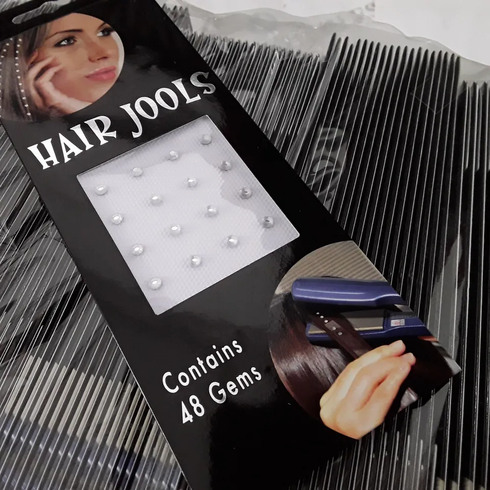 LOT OF APPROXIMATELY 200 48-PACKS OF HAIR JOOLS GEMS