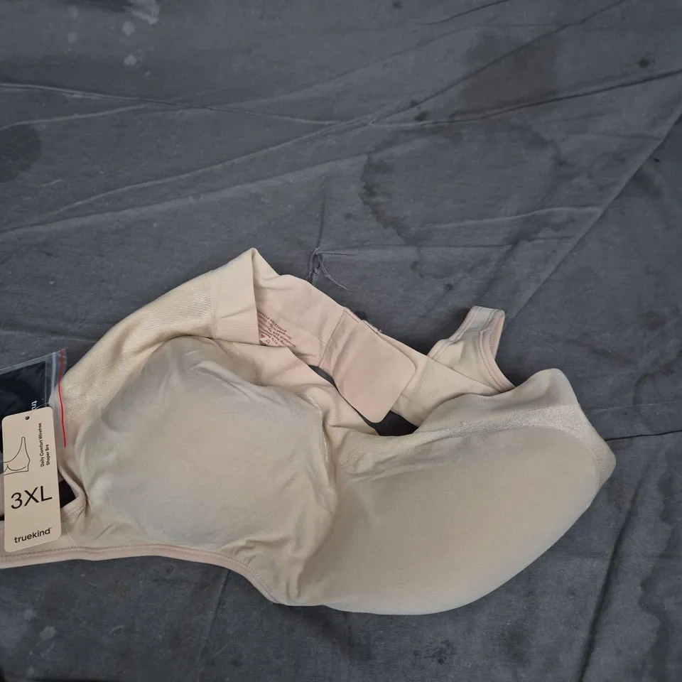 TRUEKIND DAILY COMFORT WIRELESS SHAPER BRA – NUDE, 3XL