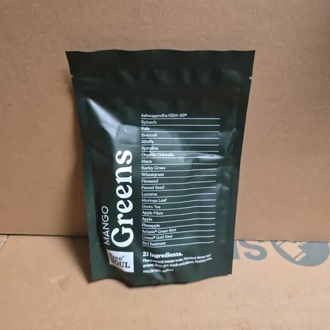 FREE SOUL GREENS | 21 ADVANCED GREENS IN MANGO FLAVOUR (150G)