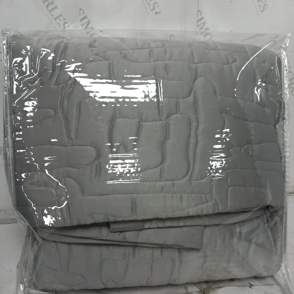 FINEST BED LINEN BY KELLY HOPPEN LATTE DOUBLE SIZE EMBROIDED SET 